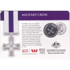 2017 20¢ Legends of the Anzacs - Military Cross Carded/Coin